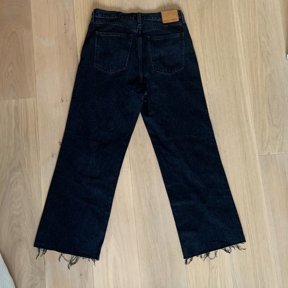 Denim Forum, The Farrah High Rise Wideleg, Size 30 - Picture 2 of 2